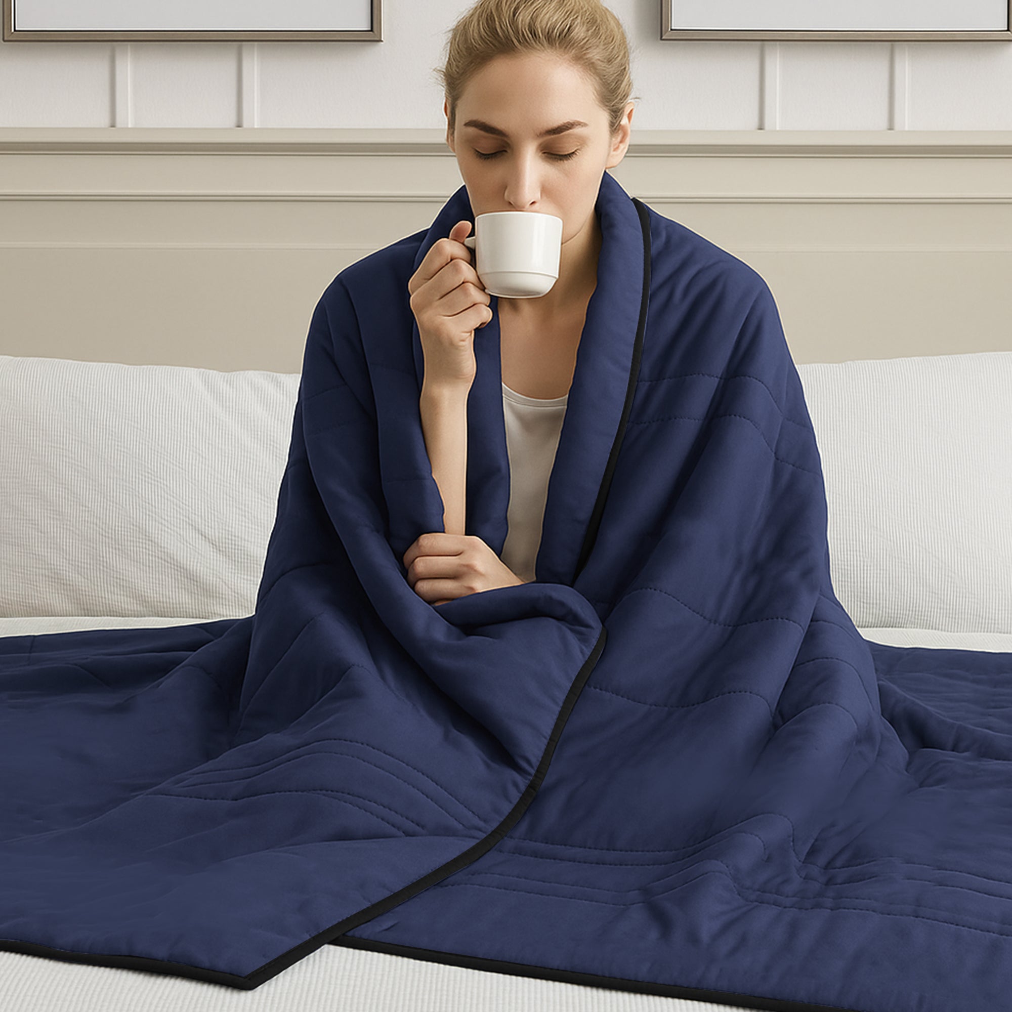 Cooling Weighted Blanket — Soft, Breathable Comfort for Sleep — Lifestyle 6