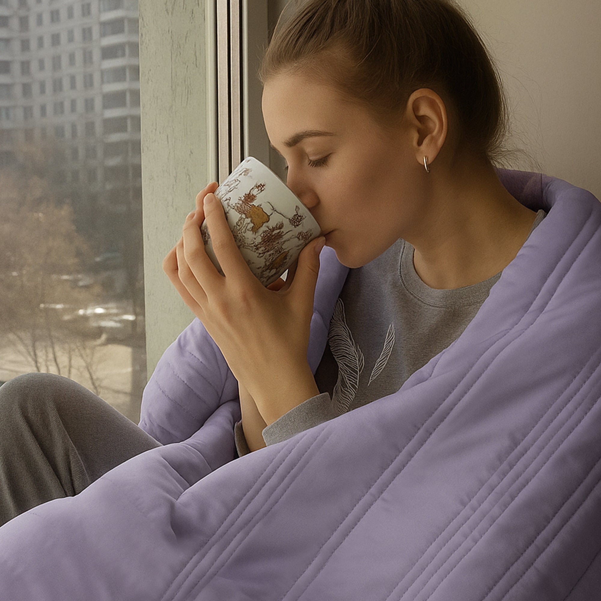 Cooling Weighted Blanket — Soft, Breathable Comfort for Sleep — Lifestyle 12