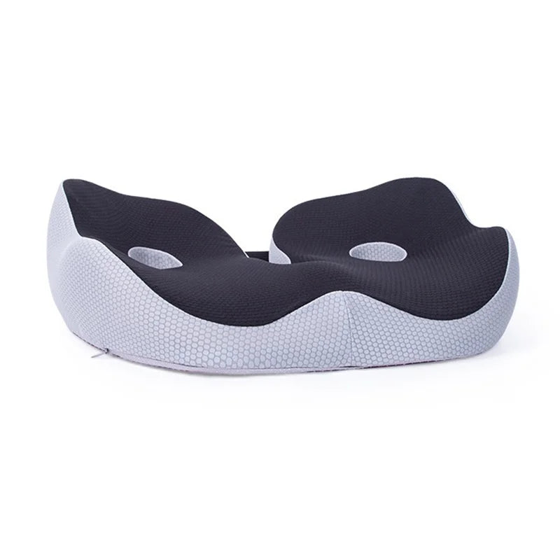 Ergonomic Adjustable Memory Foam Sit Bone Relief Seat Cushion for All-Day Comfort and Support