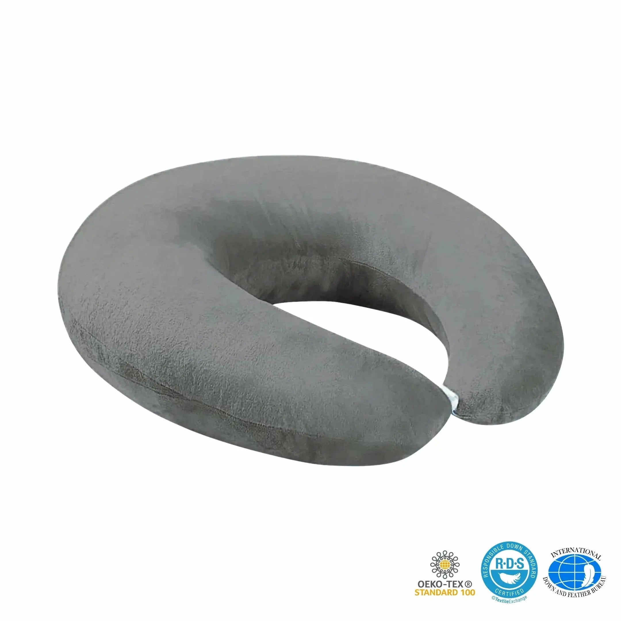 U-Shaped Pillow for Gaming and Relaxation - Available in Light Grey and Dark Grey — Lifestyle 10