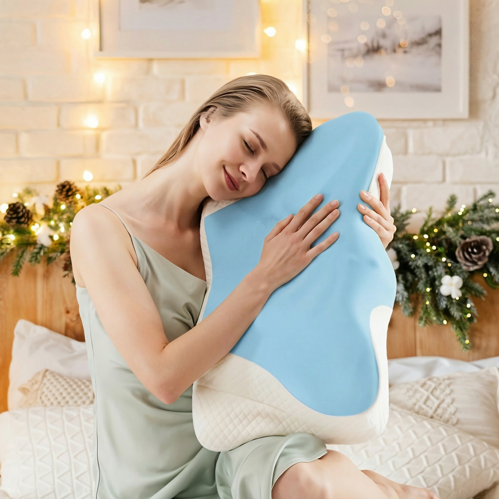 Butterfly Memory Foam Neck Pillow 2.0 — Upgraded Cervical Support Cushion — Lifestyle 8