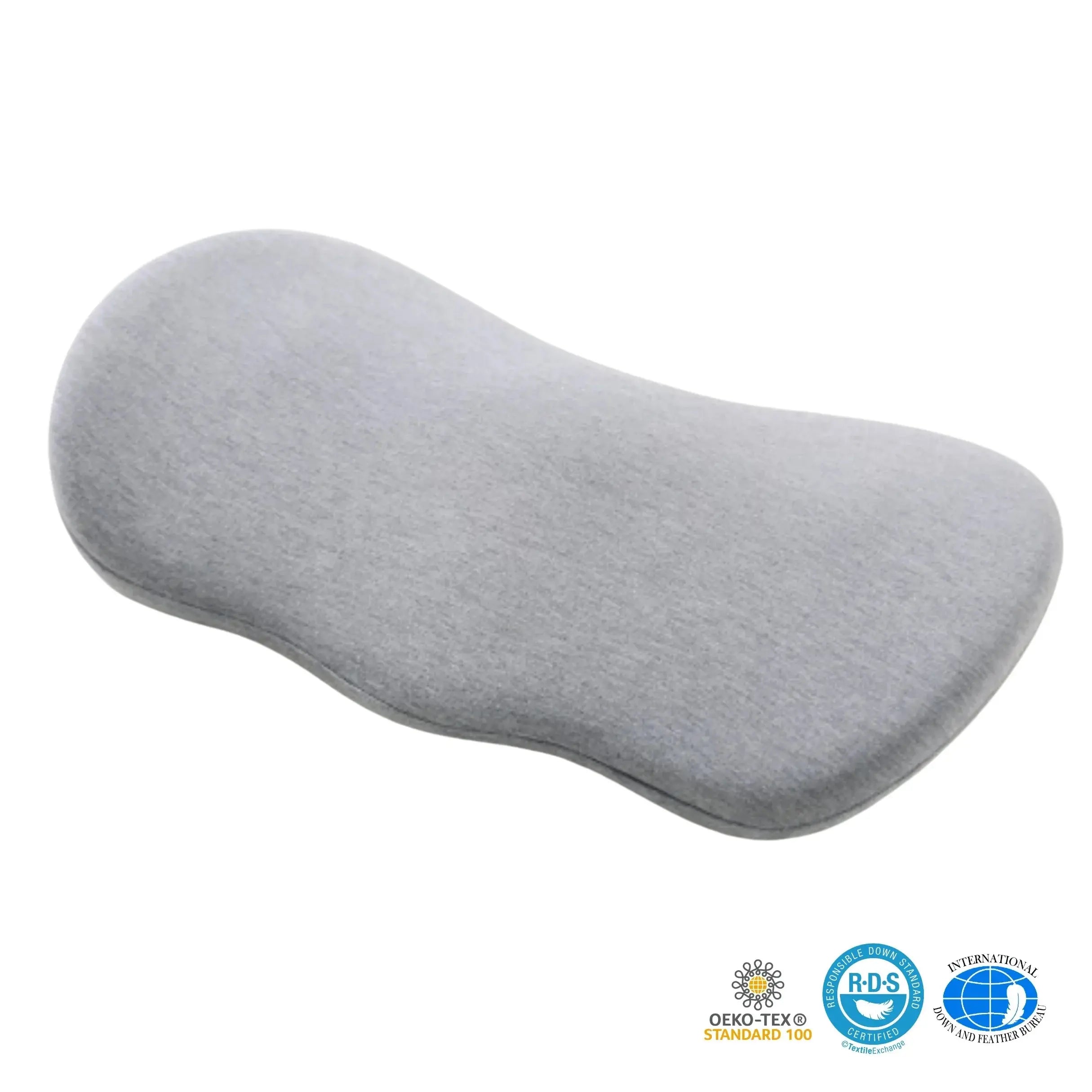 Ergonomic Lumbar Support Pillow for Enhanced Comfort in Light Grey, Dark Grey, Pink, and Orange Options — Lifestyle 7