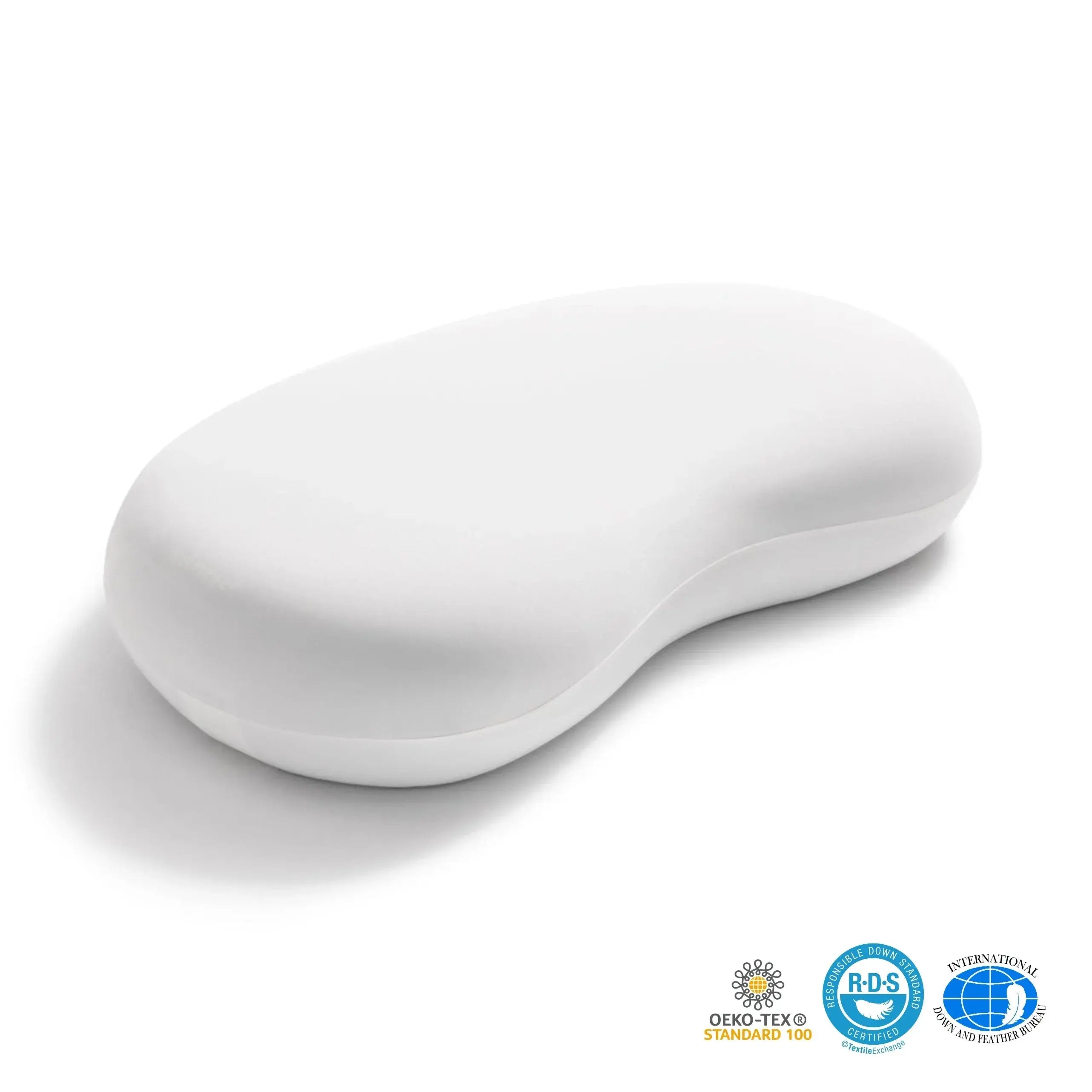 Cooling Silky Memory Foam Pillow for Comforting Sleep - Available in Light Blue, Green, Dark Grey, Light Grey; Sizes M and L
