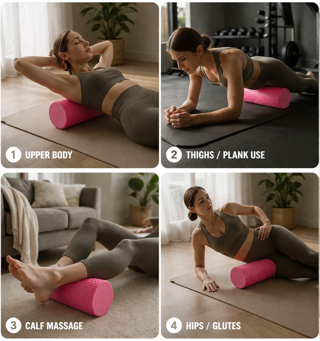 Foam Roller for Muscle Recovery – Soft Density for Yoga & Pilates