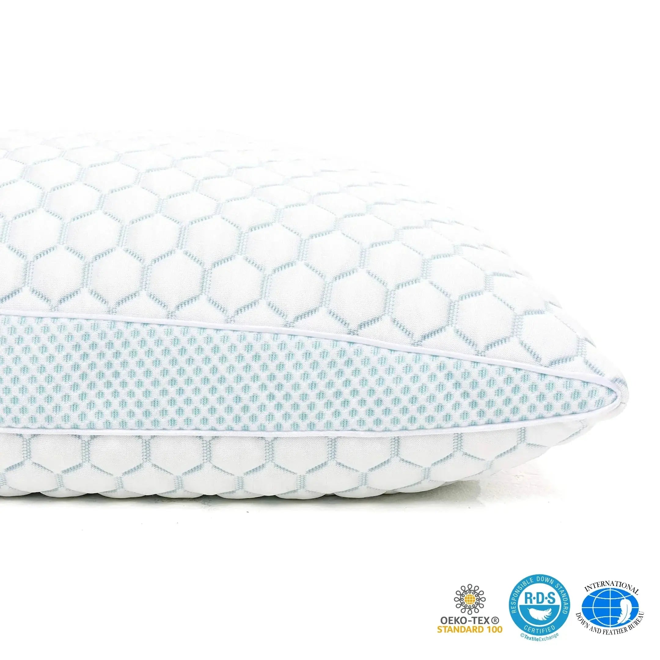 Cooling Shredded Memory Foam Pillow in White - Standard Size for Comfortable Sleep and Relaxation — Lifestyle 8