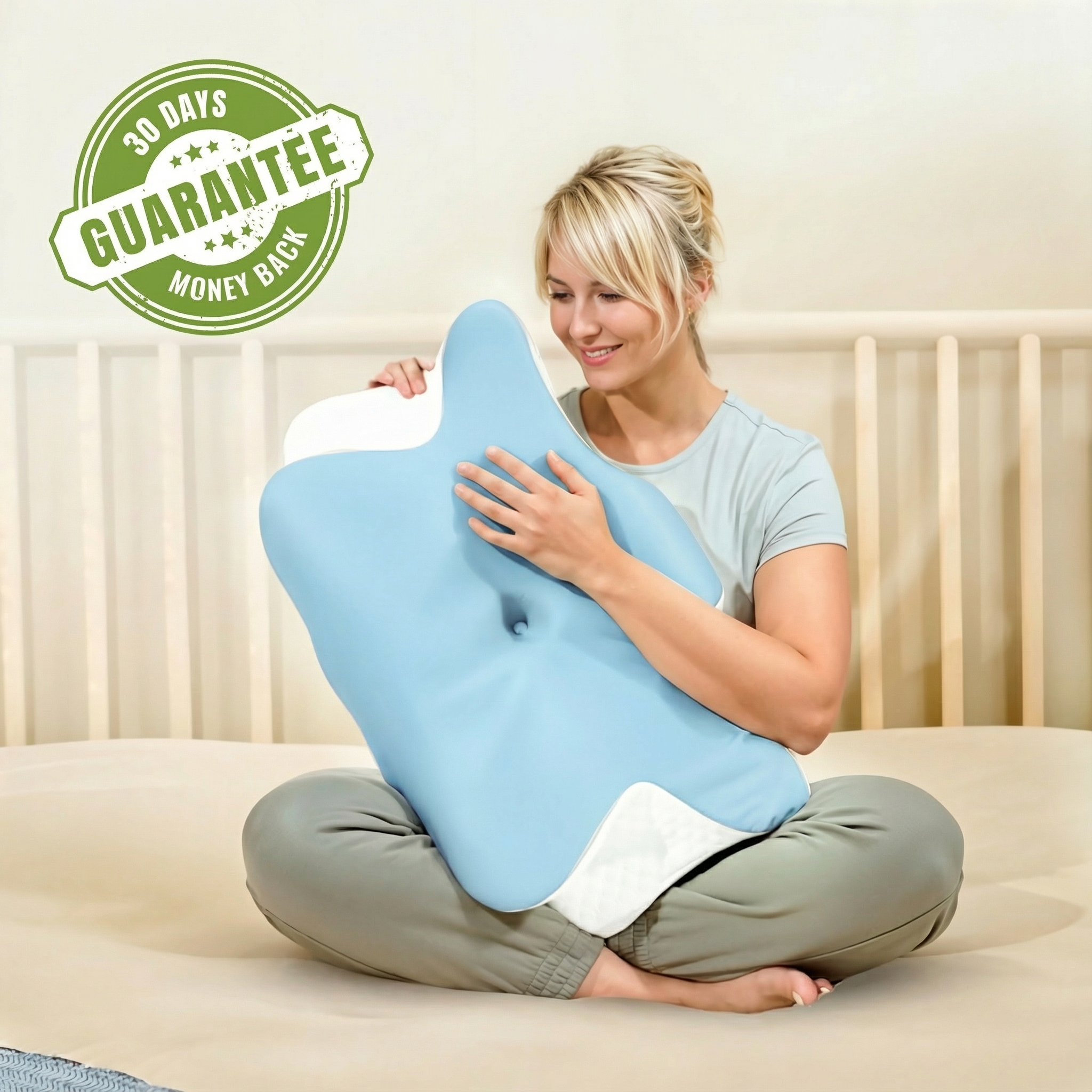 Butterfly Memory Foam Neck Pillow 2.0 — Upgraded Cervical Support Cushion — Lifestyle 9
