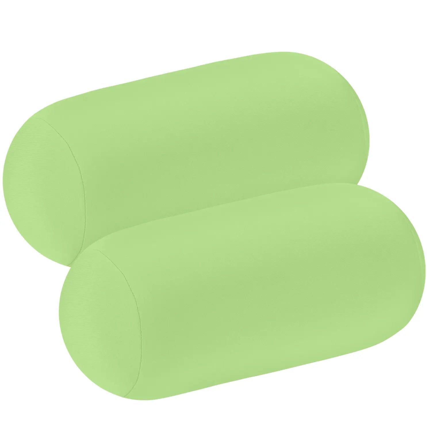 Microbead Soft Roll Pillows Set - Comfortable Sleep Support in Grey, Green, Black, Blue (2 Pack) — Lifestyle 7