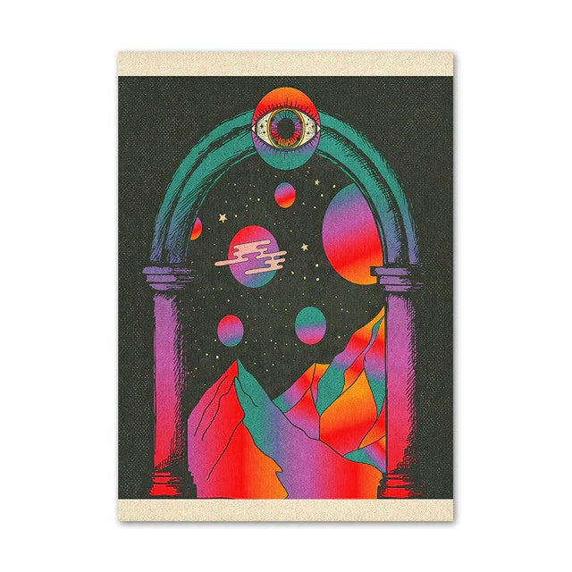 Vaporwave 3D Surface Canvas Posters — Considered Home Styling