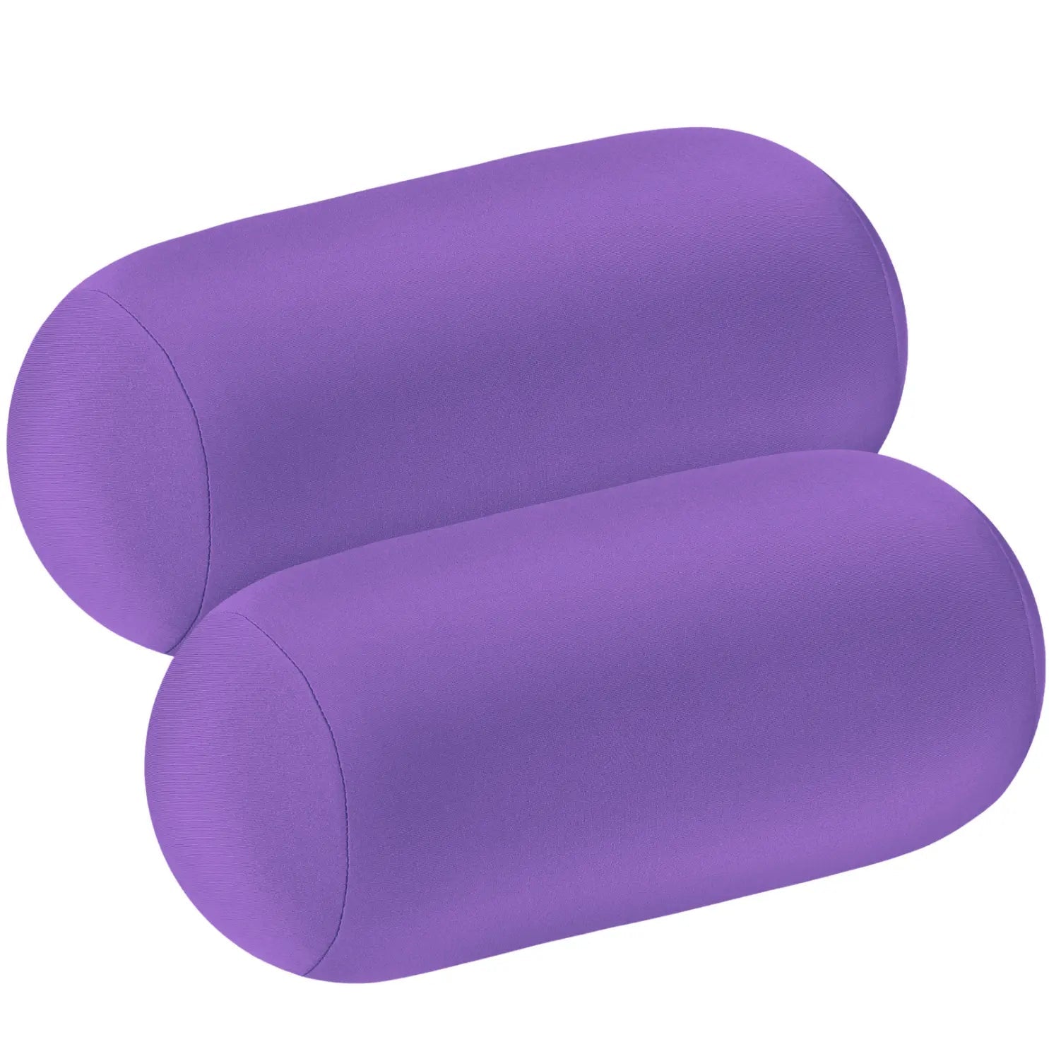 Microbead Soft Roll Pillows Set - Comfortable Sleep Support in Grey, Green, Black, Blue (2 Pack) — Lifestyle 11