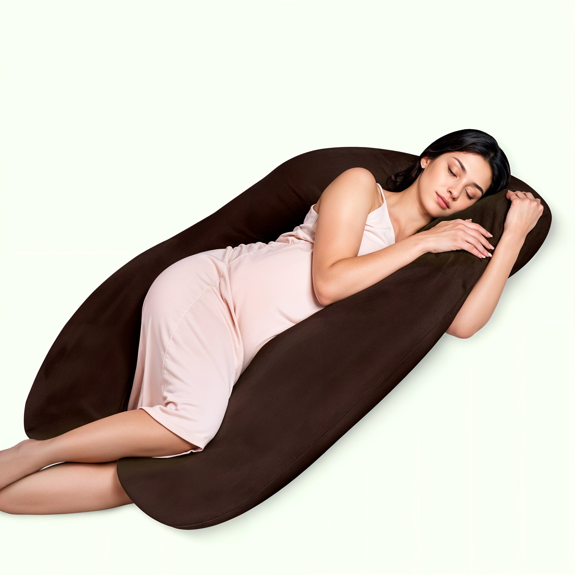 Full-Body U-Shape Pillow — Long Cushion for Side Sleepers — Lifestyle 1