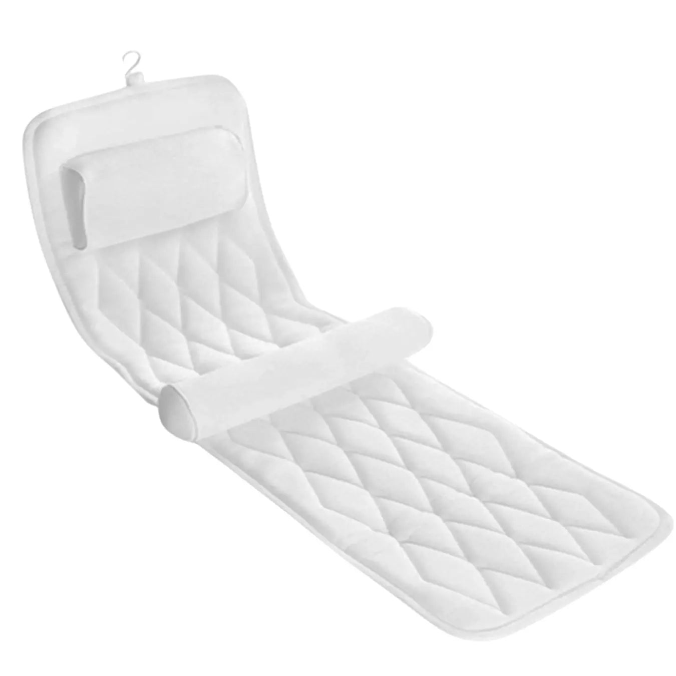 Luxurious Bath Pillow for Relaxation - Available in Dark Gray and White, 127x43x10cm Dimensions — Lifestyle 10