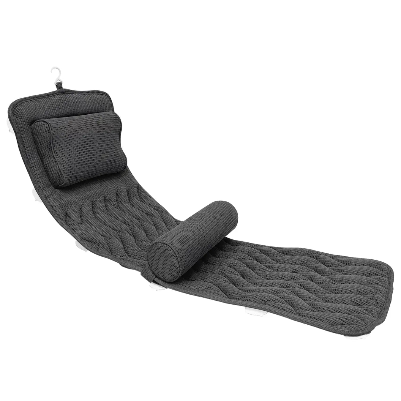 Luxurious Bath Pillow for Relaxation - Available in Dark Gray and White, 127x43x10cm Dimensions — Lifestyle 11