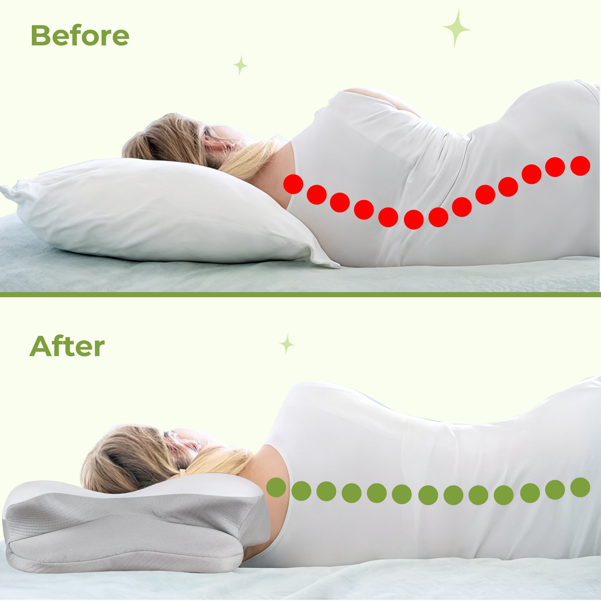 Butterfly Memory Foam Neck Pillow 2.0 — Upgraded Cervical Support Cushion — Lifestyle 6