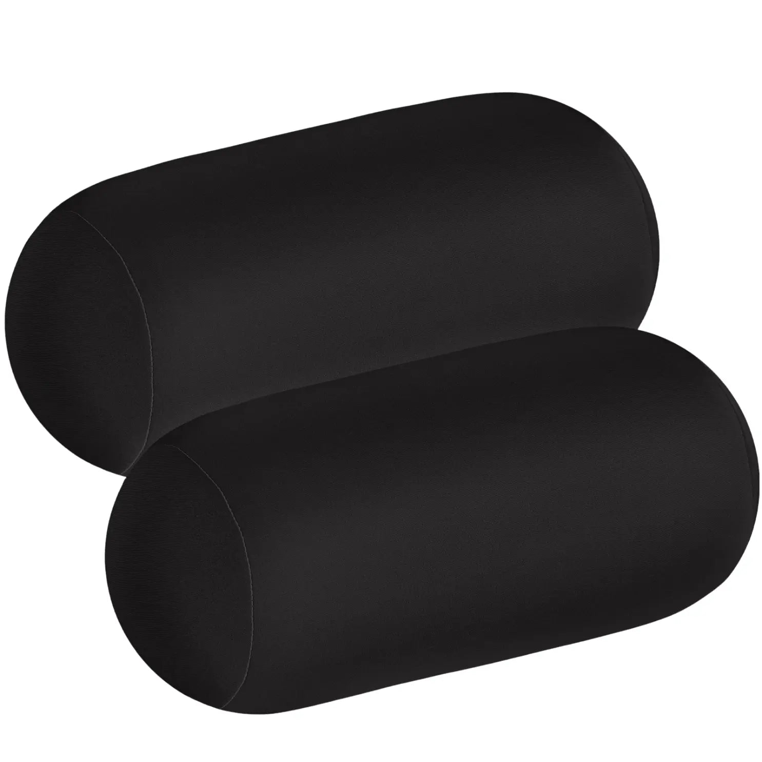 Microbead Soft Roll Pillows Set - Comfortable Sleep Support in Grey, Green, Black, Blue (2 Pack) — Lifestyle 8