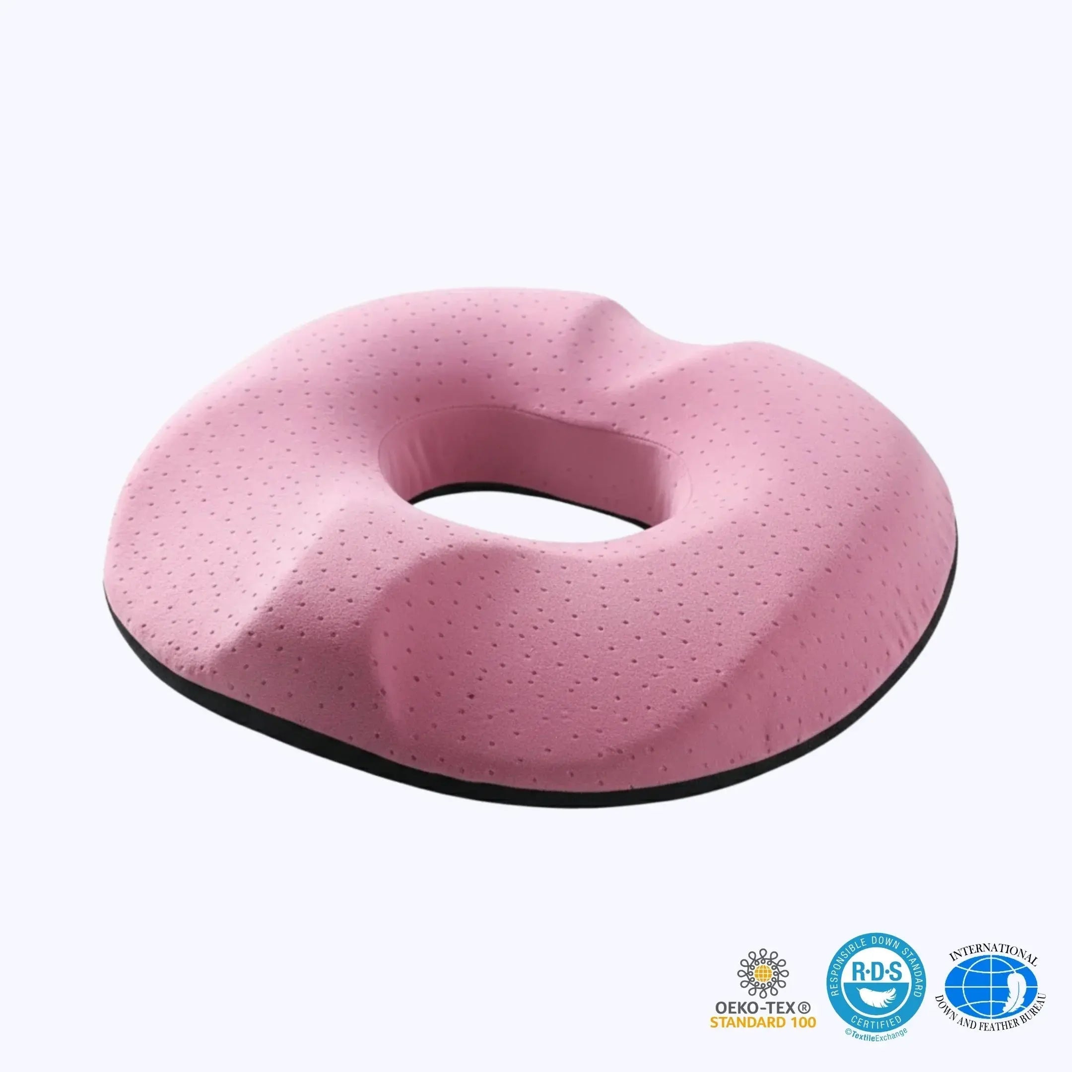 Ergonomic Donut Seat Cushion for Comfort in Gray, Blue, and Pink - Ideal for Relaxation and Restful Sleep — Lifestyle 8