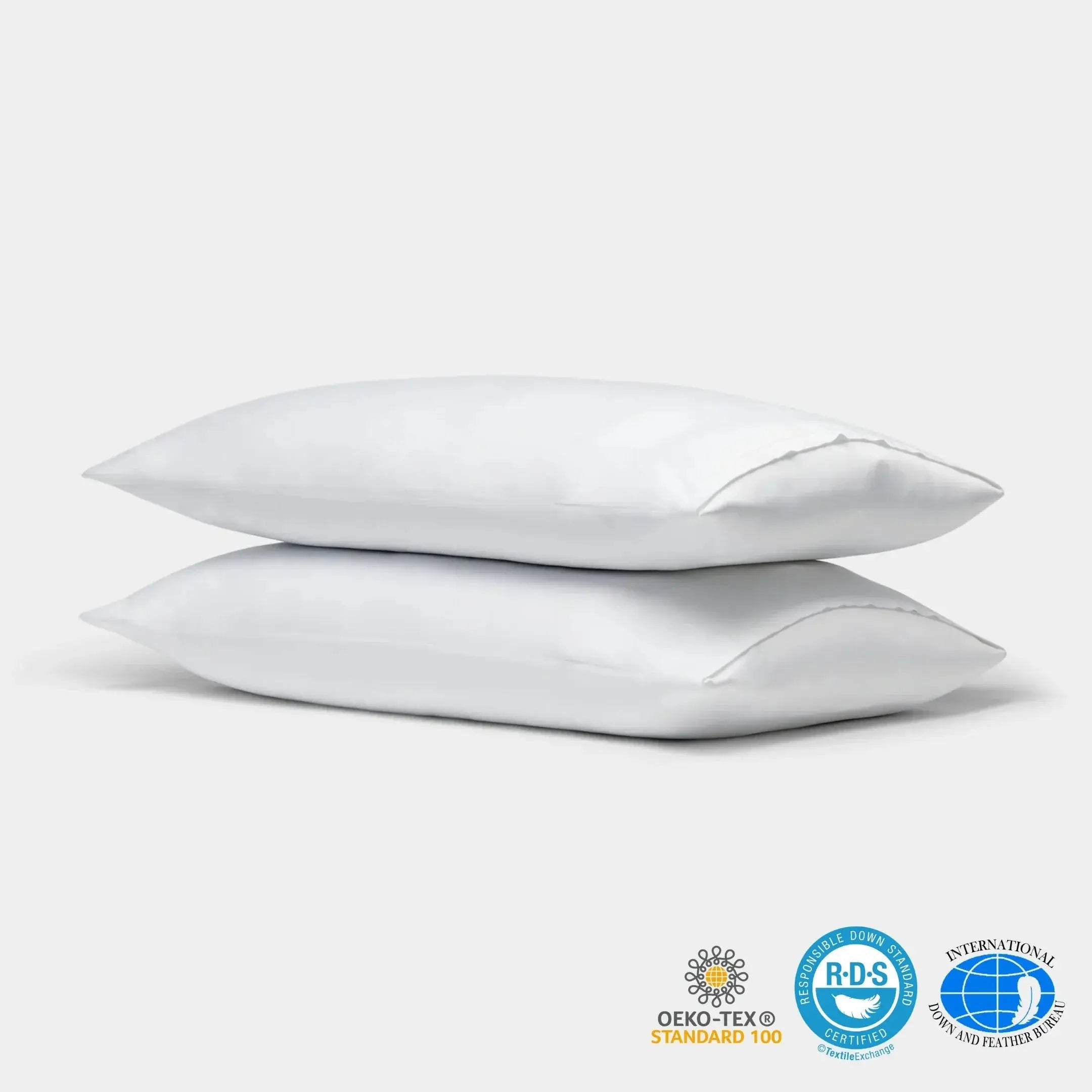 Cooling Bamboo Pillowcase Covers in White and Dark Grey, Available in 51x76cm and 51x91cm Sizes — Lifestyle 7