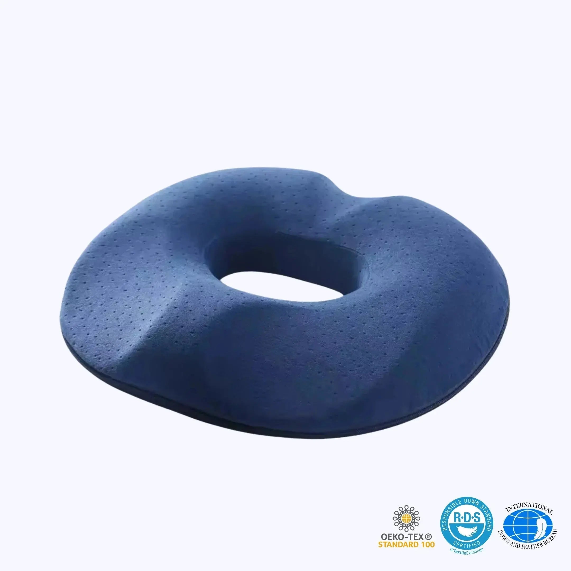 Ergonomic Donut Seat Cushion for Comfort in Gray, Blue, and Pink - Ideal for Relaxation and Restful Sleep — Lifestyle 9