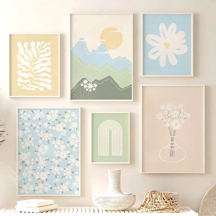 Pastel Drawings Canvas Posters — Considered Home Styling