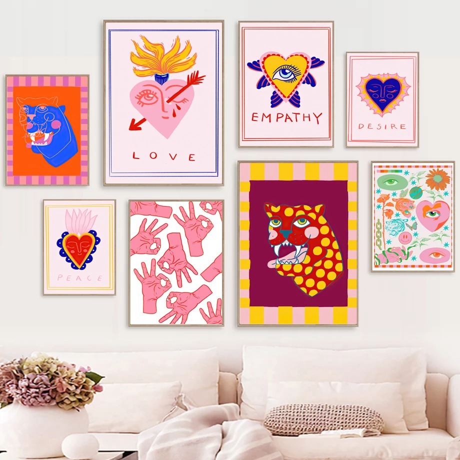 Weird Asian Leopard Canvas Posters — Considered Home Styling — Front view
