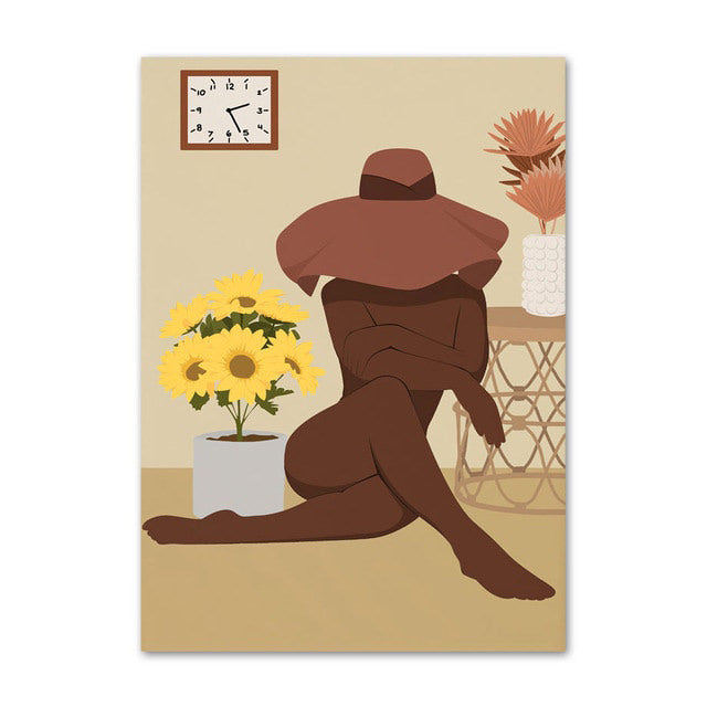Embrace Sunflowers Gallery Wall Canvas Posters — Considered Home Styling — Lifestyle 4