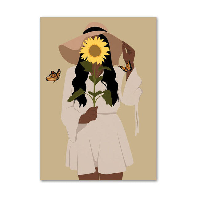 Embrace Sunflowers Gallery Wall Canvas Posters — Considered Home Styling — Lifestyle 7