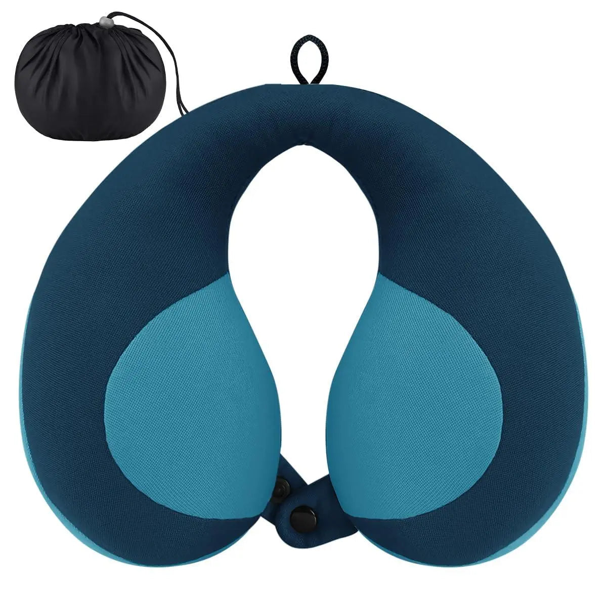 U-Shaped Travel Neck Pillow for Comfort and Support – Available in Pink, Blue, Red, and Green — Lifestyle 7