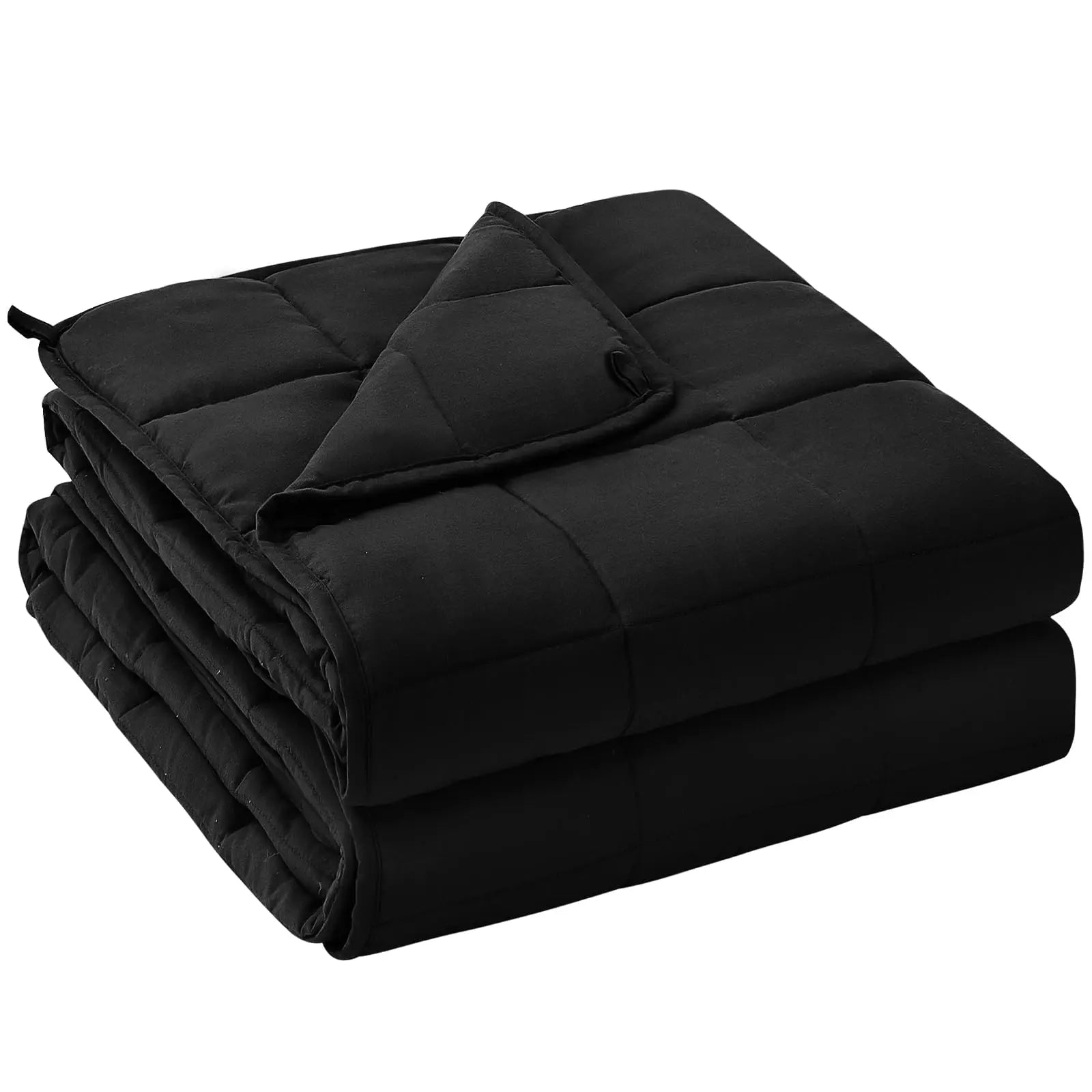Weighted Cooling Blanket for Sleep and Relaxation in Navy Blue, Black, Pink, or Gray – Multiple Sizes Available — Lifestyle 8