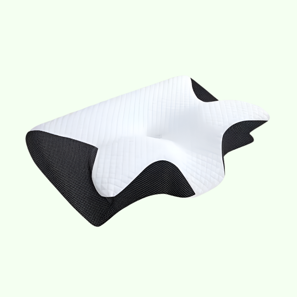 Butterfly Memory Foam Neck Pillow with Armrests — Side & Back Sleeper Support — Detail