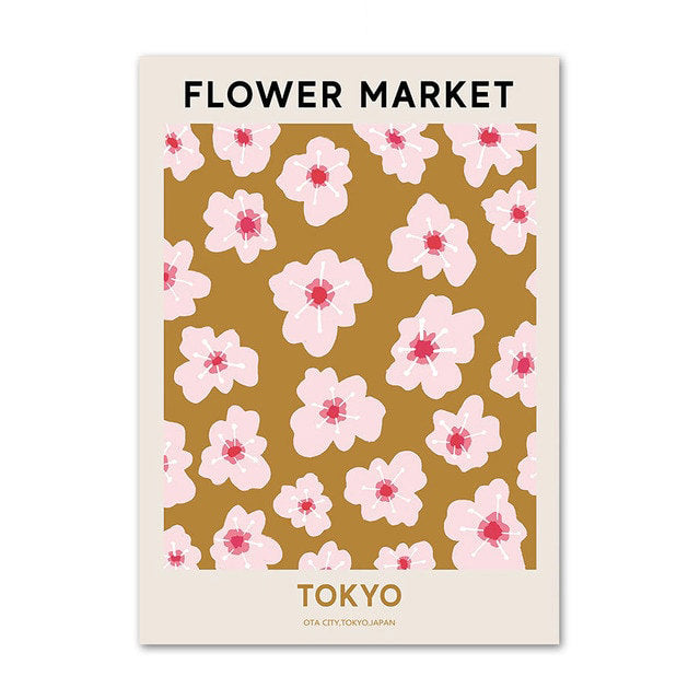 Vintage Flower Market Canvas Posters — Considered Home Styling — Lifestyle 5