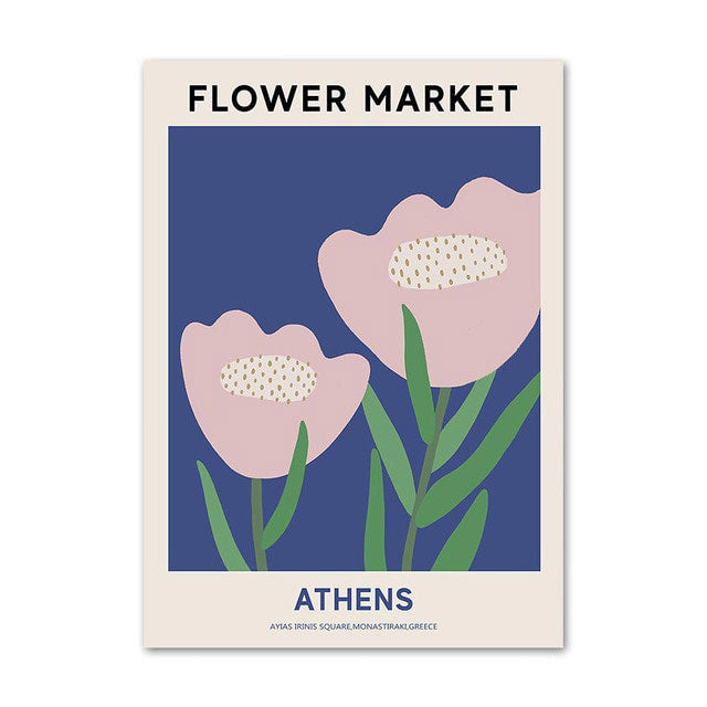 Vintage Flower Market Canvas Posters — Considered Home Styling — Lifestyle 6