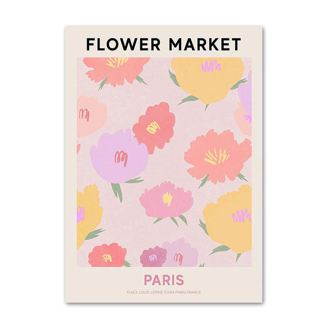 Vintage Flower Market Canvas Posters — Considered Home Styling — Lifestyle 8