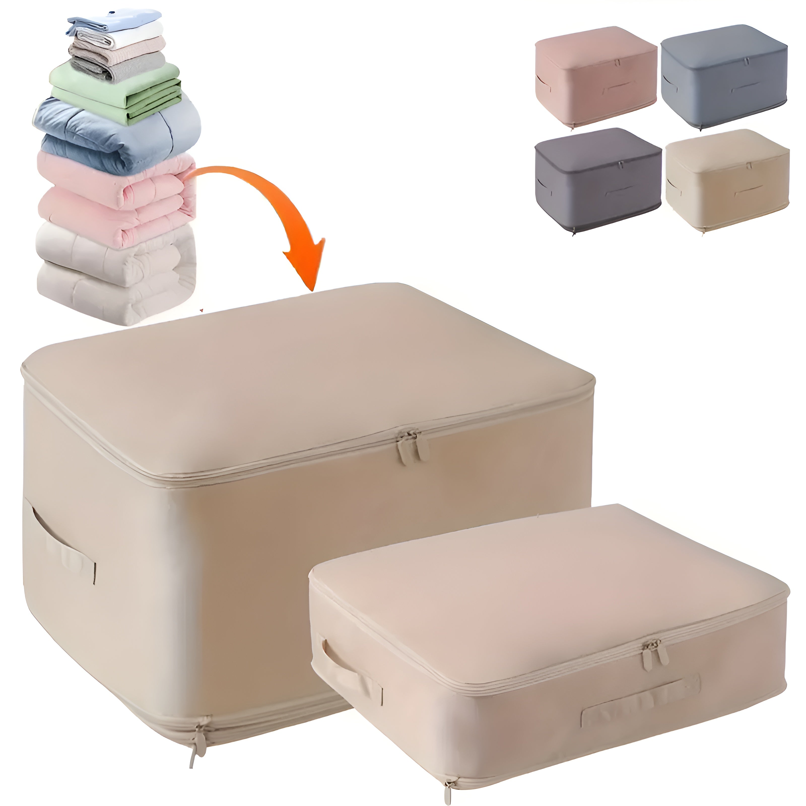 Compression Packing Bags — Travel & Home Storage Organiser — Front view