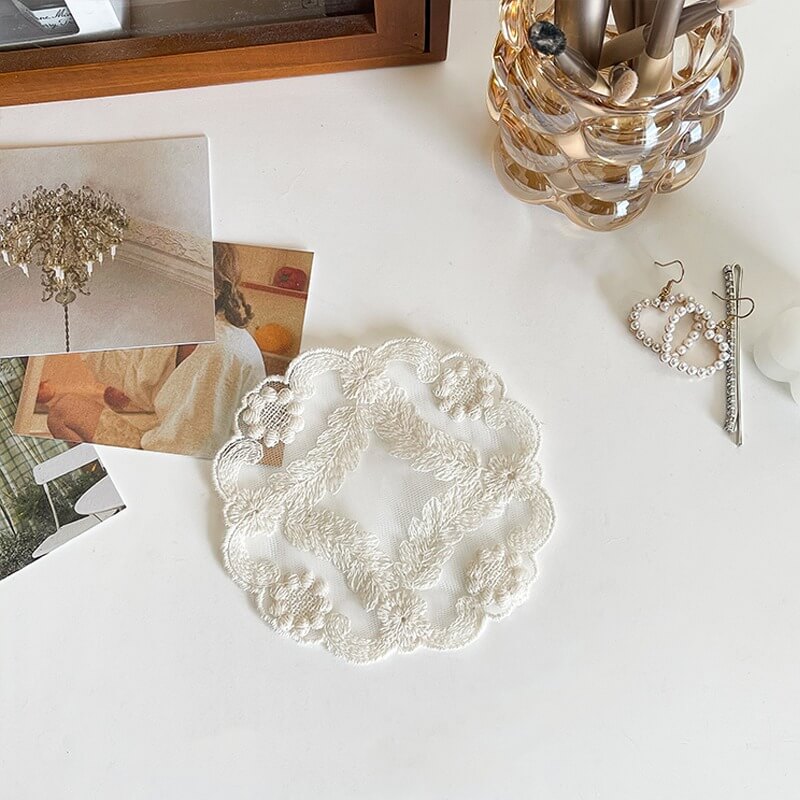 Doily Lace Coaster — Considered Home Styling — Lifestyle 4