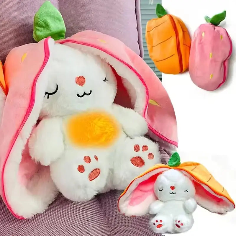 Luminous Music Plush Pillow for Sleep and Relaxation - 12" Height, Available in Pink and Orange — Lifestyle 7