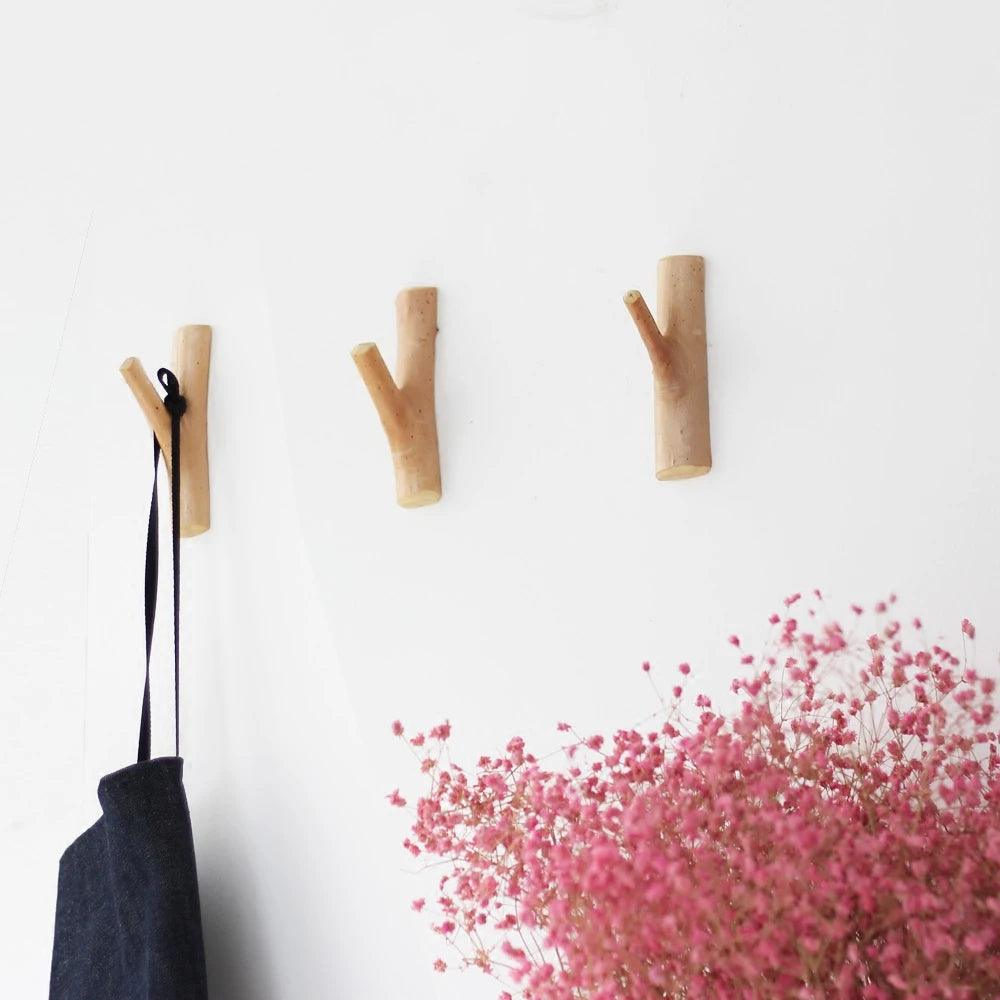 Timber Branch Wall Hook — Organic Wooden Peg — Lifestyle 4