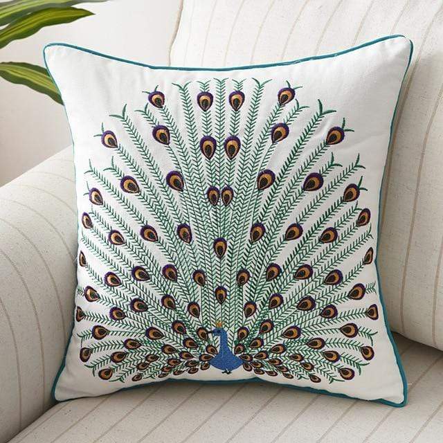 Embroidered Dragonfly Cushion Cover — Country Meadow Accent — Lifestyle 9