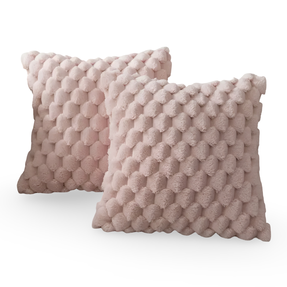 3D Bubble-Textured Cushion Cover — Soft Plush Accent — Lifestyle 4