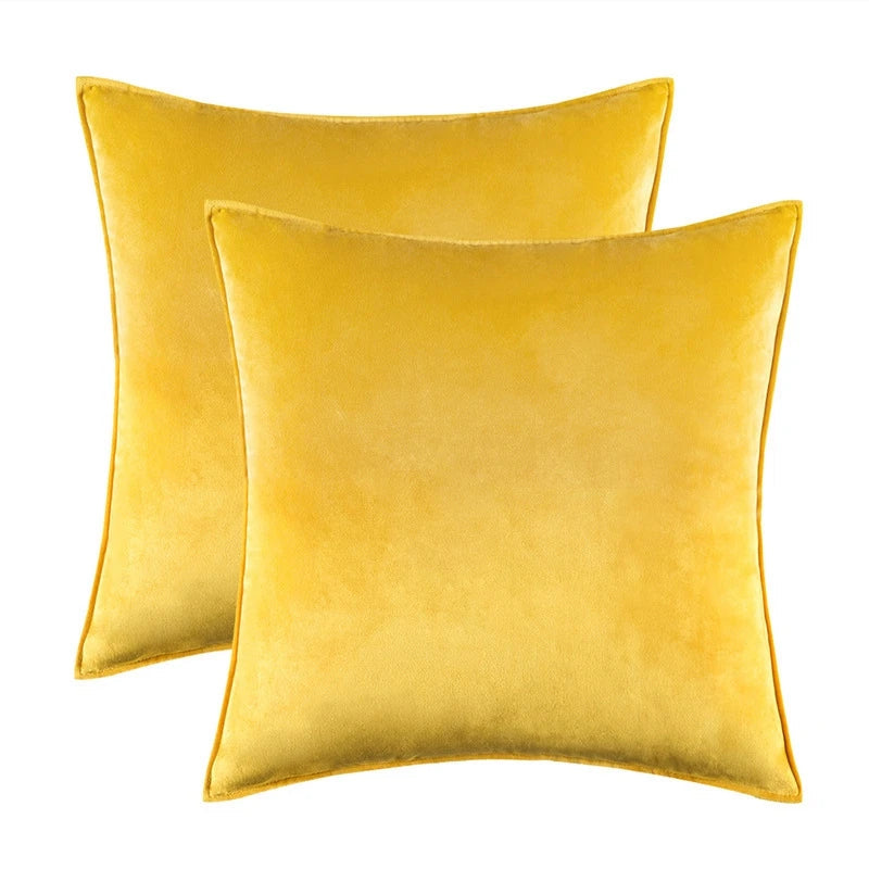 velvet-cushion-cover-set-tailored-piping-set-of-2#Colour_Yellow