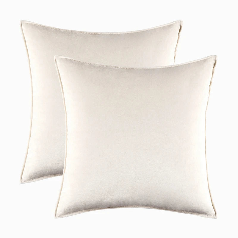 Velvet Cushion Cover Set — Tailored Piping, Set of 2 — Lifestyle 5