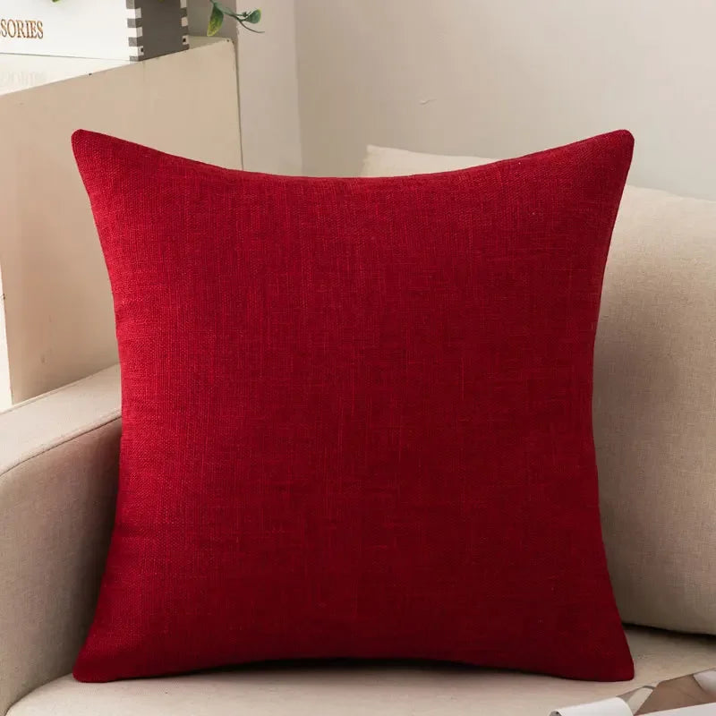Linen-Look Decorative Cushion — With Inner Insert — Lifestyle 3