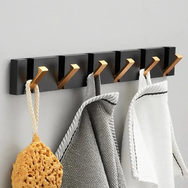 Stainless Steel Retractable Hook Rack — Wall-Mounted Organiser — Lifestyle 5