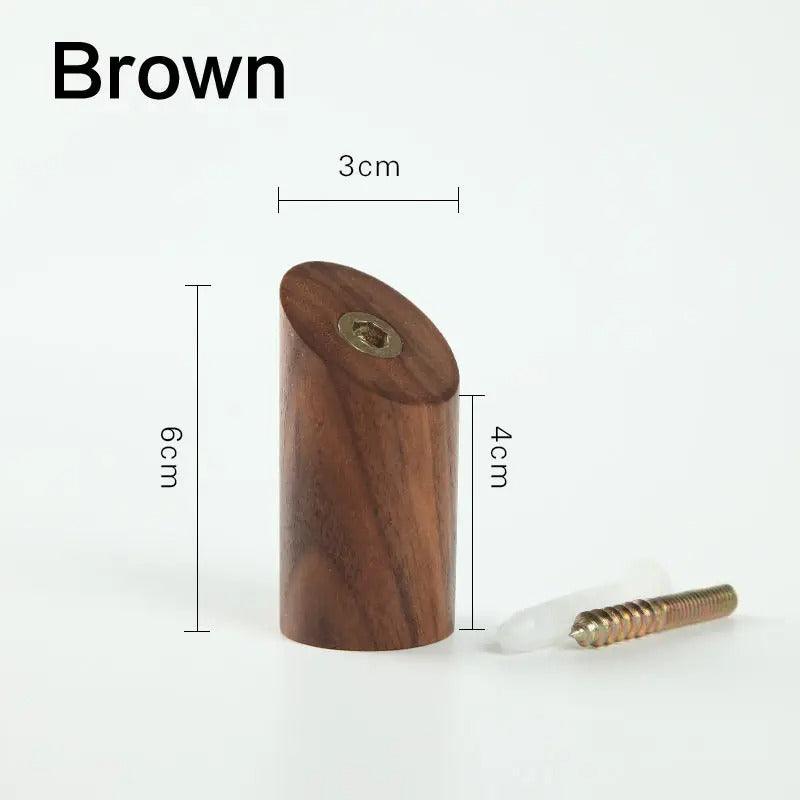 Angular Timber Wall Hook — Modern Geometric Peg — Lifestyle 6