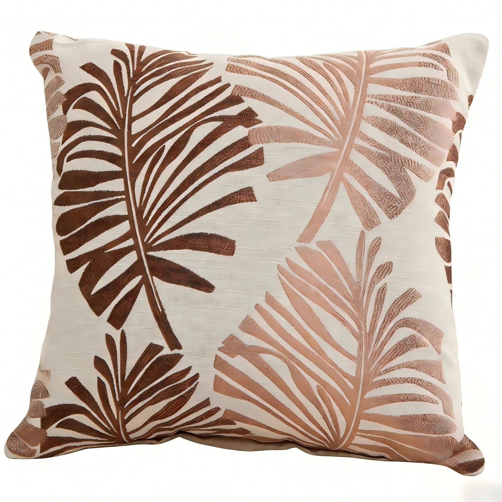 Tropical Palm Cushion Cover — Botanical Linen Accent — Lifestyle 4