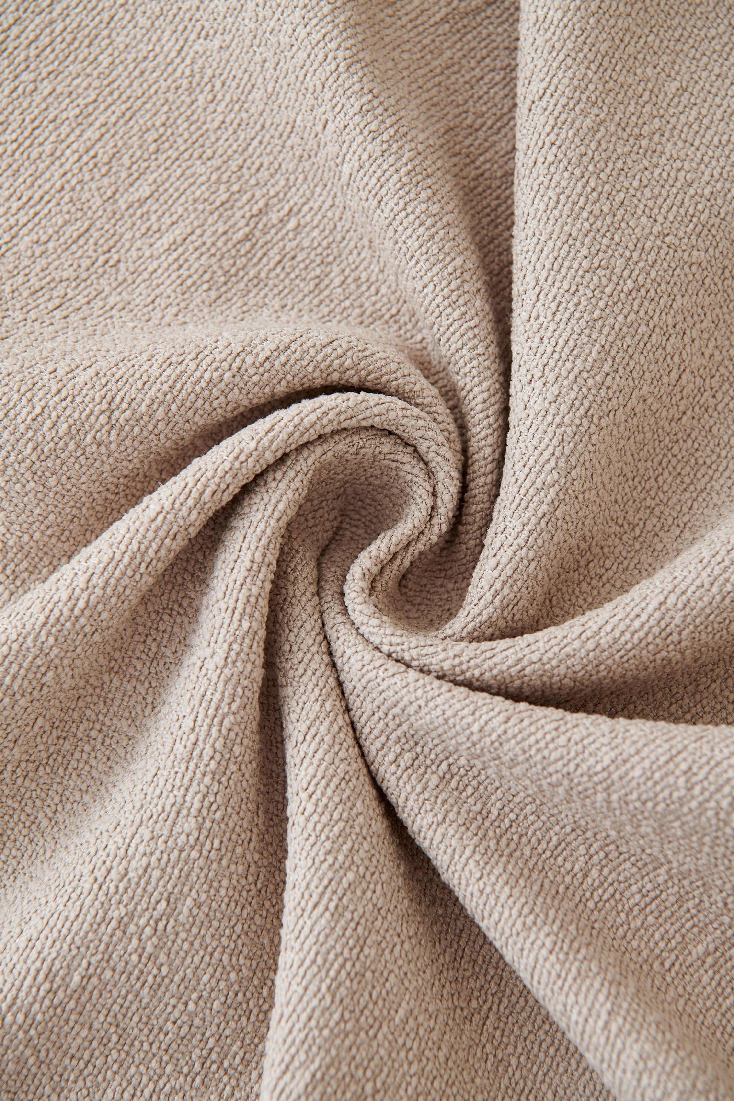 Monsoon Throw Blanket — Soft Textured Comfort in Milk Tea — Lifestyle 3
