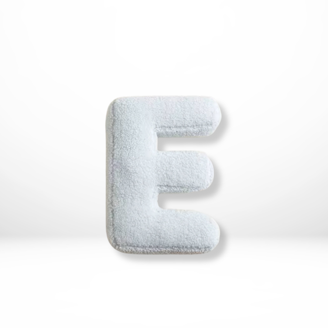 Velvet Alphabet Letter Cushion — Decorative A-Z Lettering — Lifestyle 8