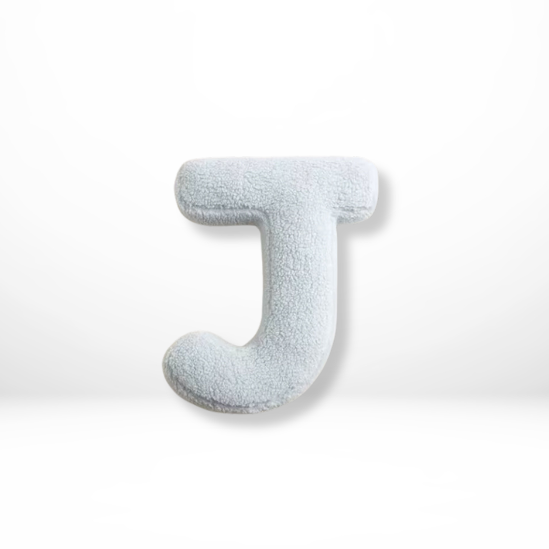 Velvet Alphabet Letter Cushion — Decorative A-Z Lettering — Lifestyle 10