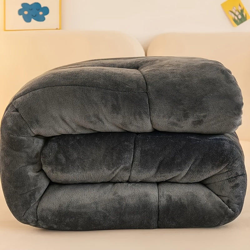 Plush Fleece Winter Quilt — Thick Dual-Sided Duvet — Lifestyle 2