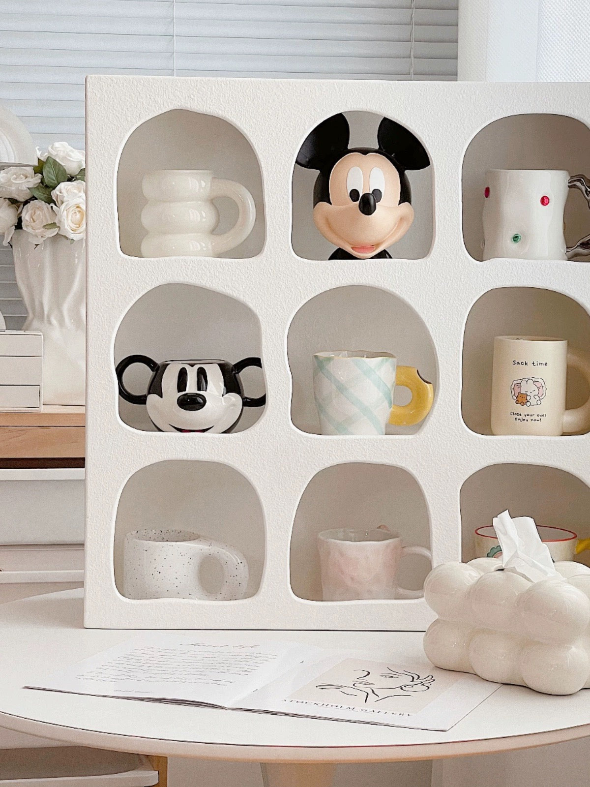 Arched Mug Display Shelf — Sculptural Wall Storage — Lifestyle 4