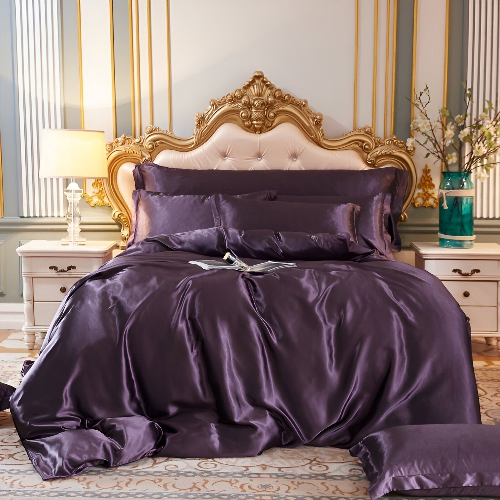 lavender-duvet-cover-set-silky-soft-3-piece-bedroom-ensemble#Colour_Mulberry tree