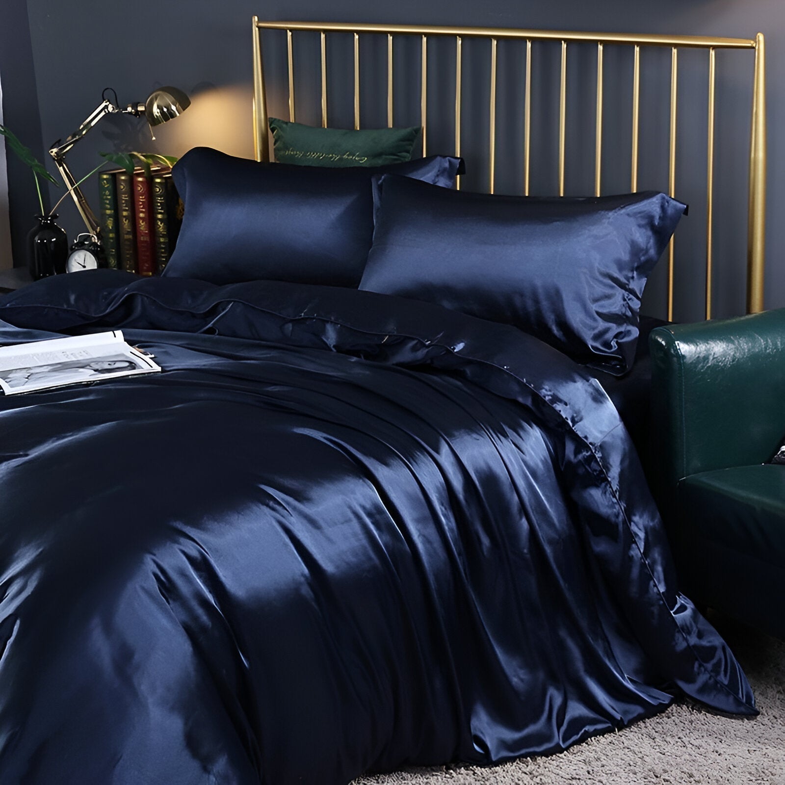 Lavender Duvet Cover Set — Silky-Soft 3-Piece Bedroom Ensemble — Lifestyle 1